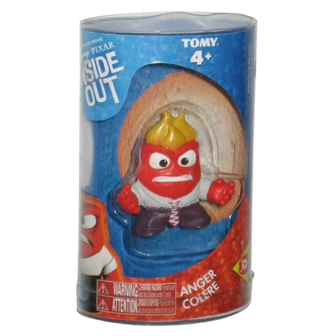 Tomy Disney Inside Out Mini Figure Anger Kids Toy Ages 4 And Up Licensed